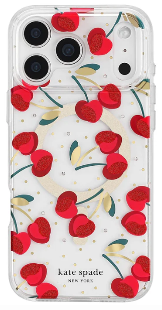 iPhoneアクセサリー kate spade iPhone17 Cherry Dot MagSafe MagSafe Protective Magsafe Case For iPhone 17 Pro - Cherry Dot